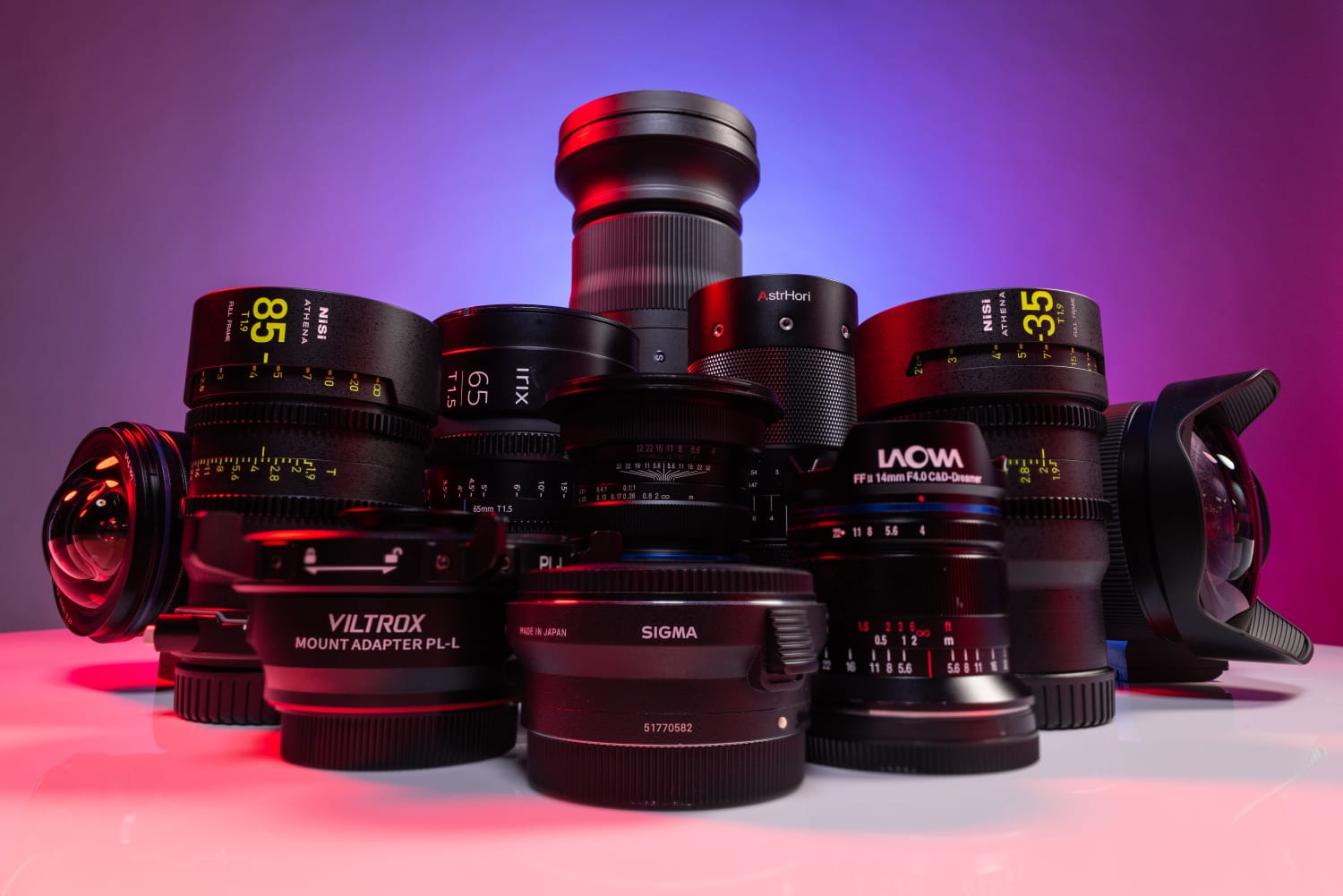 Cinema lens collection — production capability